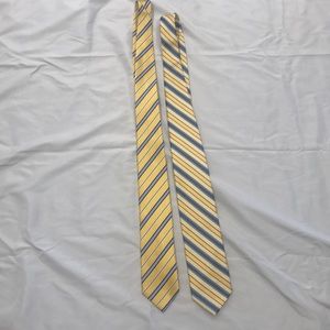 Lot of 2 Yellow and Blue Ties—Stafford and Geoffrey Beene